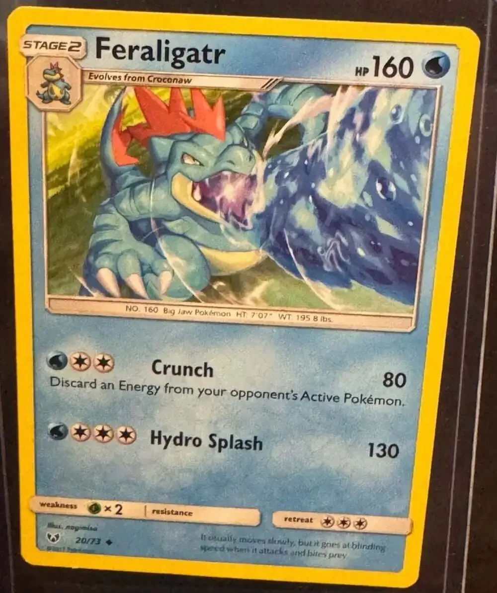 Feraligatr 20/73 Shining Legends Pokémon Trading Card